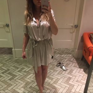 Free people silver dress
